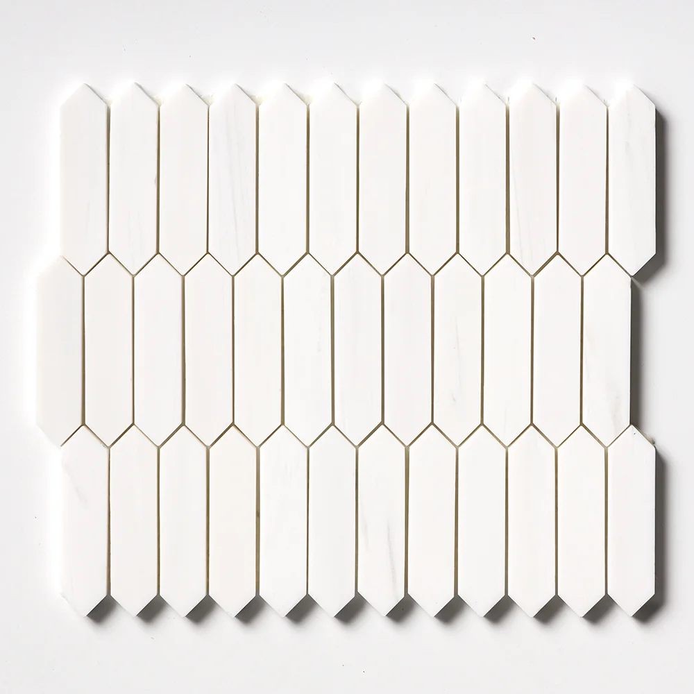 SNOW WHITE PICKET MINI Marmuro Marmuras — natūralus akmuo